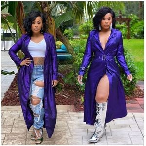 Purple metallic jacket